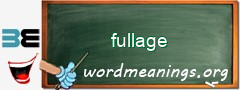 WordMeaning blackboard for fullage